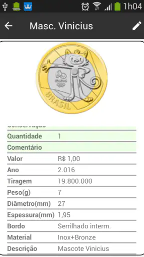 Coleção de Moedas screenshot