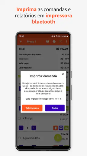 Comanda eletrônica screenshot