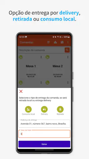 Comanda eletrônica screenshot