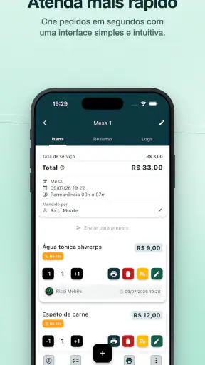 Comanda eletrônica - Pedidos screenshot