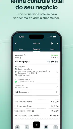Comanda eletrônica - Pedidos screenshot