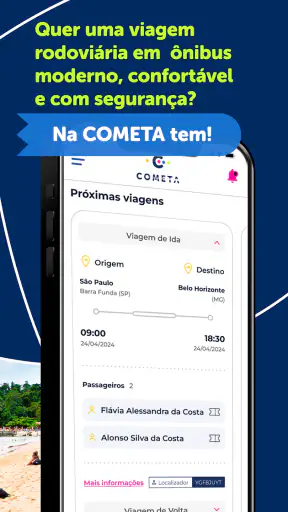 Cometa: Passagem de Ônibus screenshot