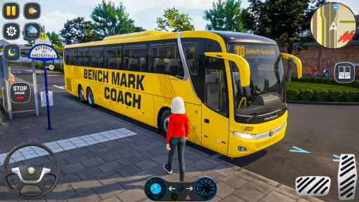 Condução de ônibus de jogos no screenshot