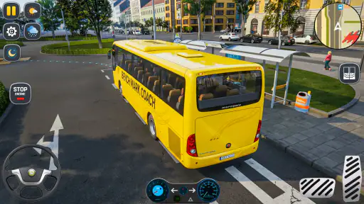 Condução de ônibus de jogos no screenshot