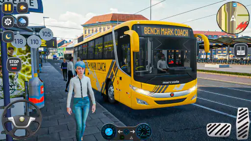 Condução de ônibus de jogos no screenshot