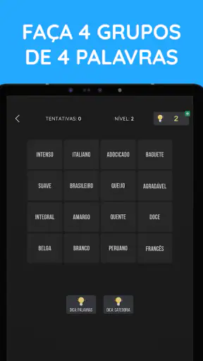 Conexões: 4 Palavras, 4 Grupos screenshot