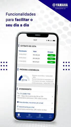 Consórcio Online - Yamaha screenshot