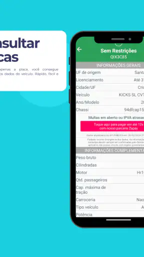 Consulta Placa Preço e Multas screenshot