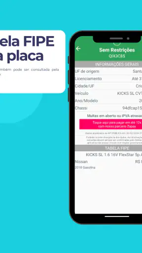 Consulta Placa Preço e Multas screenshot