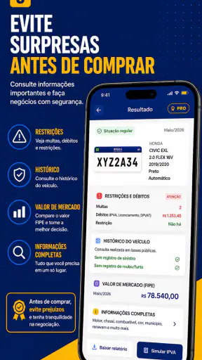 ConsultaPlaca Fipe Multa Preço screenshot