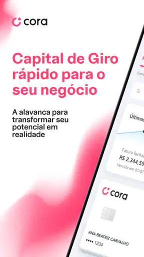 Conta PJ Digital Cora screenshot