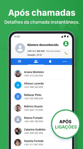 Contactos screenshot