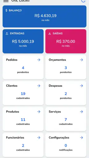Controle de Clientes e Pedidos screenshot