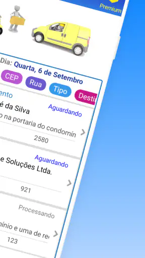 Controle de Entregas screenshot