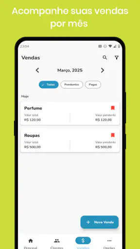 Controle de Vendas screenshot