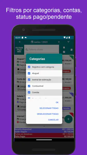 Controle Financeiro Pessoal screenshot