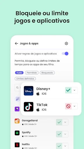 Controle parental Qustodio screenshot