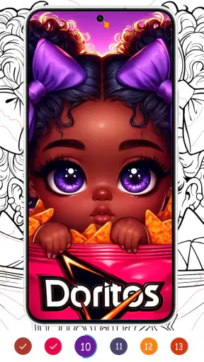 Cor preta: cor por número screenshot
