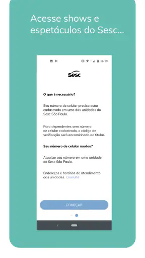Credencial Sesc SP screenshot