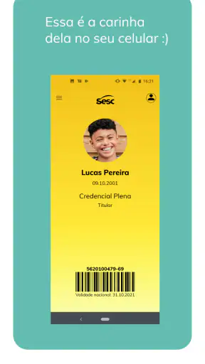 Credencial Sesc SP screenshot