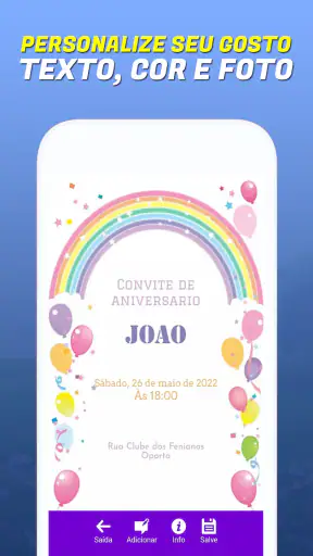 Criador de cartões de convite screenshot