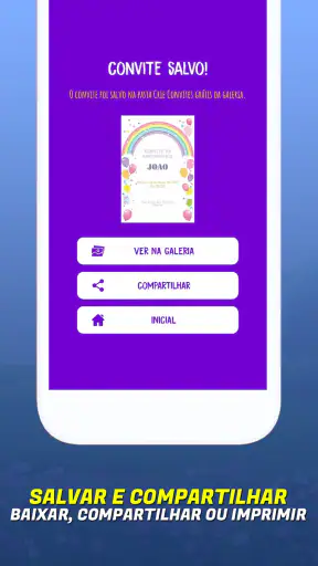 Criador de cartões de convite screenshot