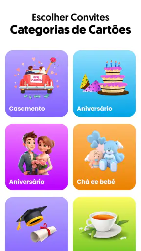 Criador de cartões de convite screenshot