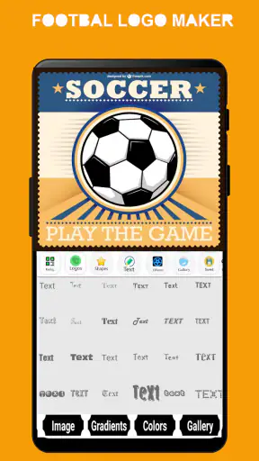 Criador de logotipo de futebol screenshot