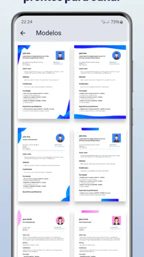 Criar Currículo em PDF screenshot
