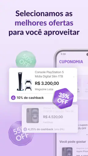 Cuponomia: Cupons e Cashback screenshot