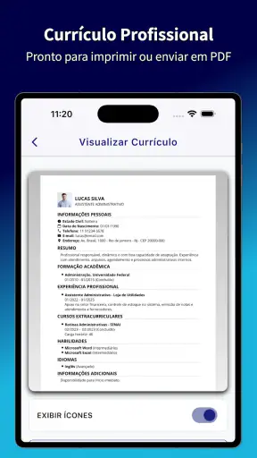Currículo Fácil 2027 screenshot