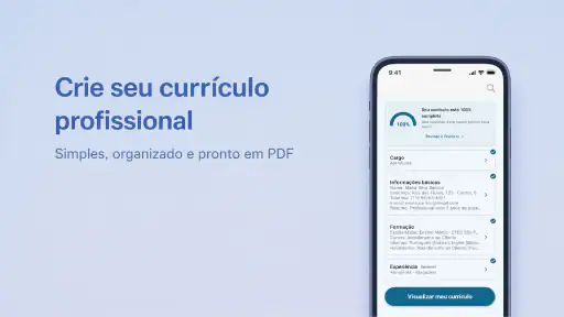 Currículo Profissional em PDF screenshot