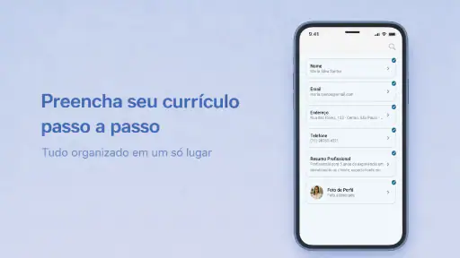 Currículo Profissional em PDF screenshot