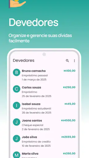 Devedores - Gestão de Dívidas screenshot
