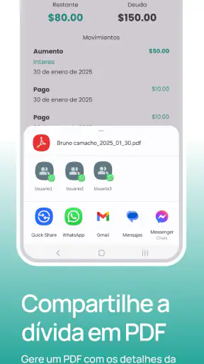 Devedores - Gestão de Dívidas screenshot
