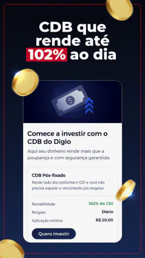 Digio: Cartão, Pix e Conta screenshot