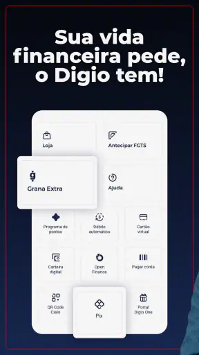 Digio: Cartão, Pix e Conta screenshot