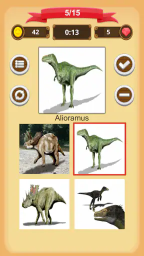 Dinossauros Quiz screenshot