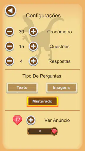Dinossauros Quiz screenshot
