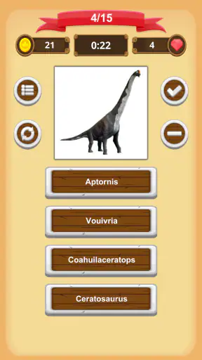 Dinossauros Quiz screenshot