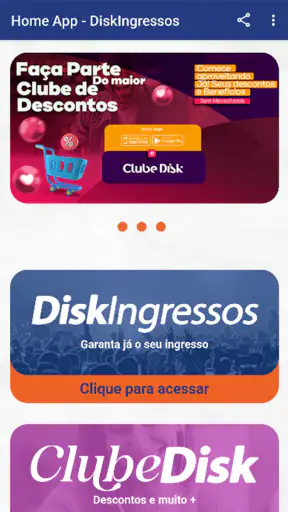 DiskIngressos screenshot