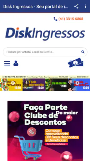 DiskIngressos screenshot