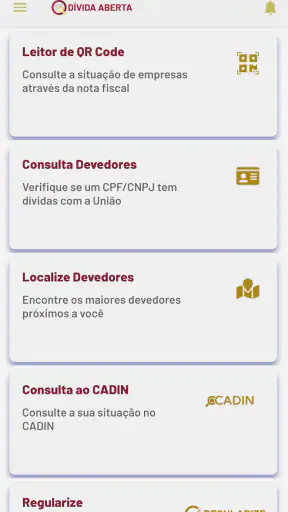 Dívida Aberta screenshot