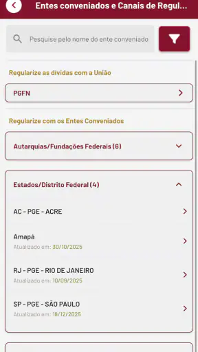 Dívida Aberta screenshot