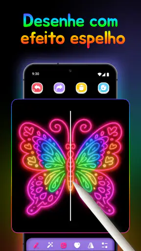 Doodle Arte: Brilho Neon screenshot