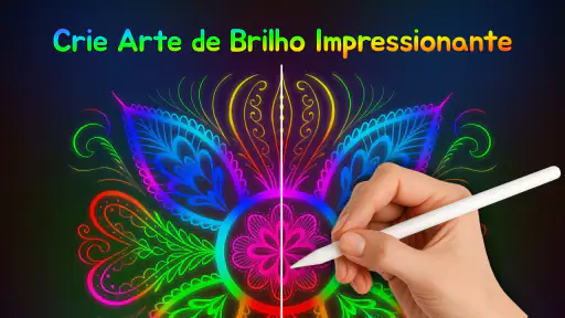 Doodle Arte: Brilho Neon screenshot