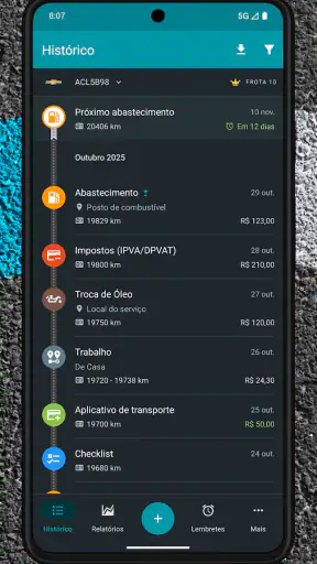 Drivvo - Gestão de veículos screenshot
