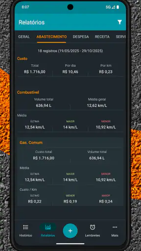 Drivvo - Gestão de veículos screenshot