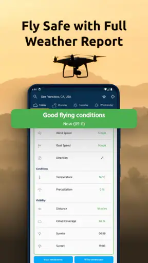 Dronecast - Weather & Fly Map screenshot