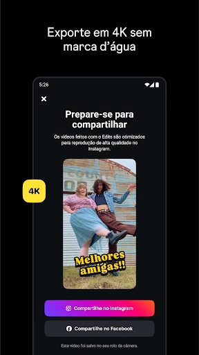 Edits, um app do Instagram screenshot